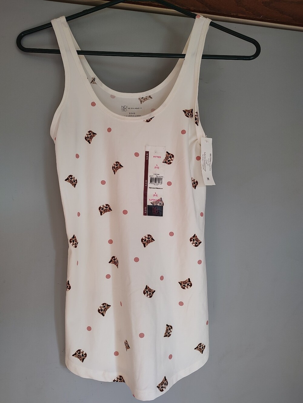 No Boundaries Cat Print Tank Top
